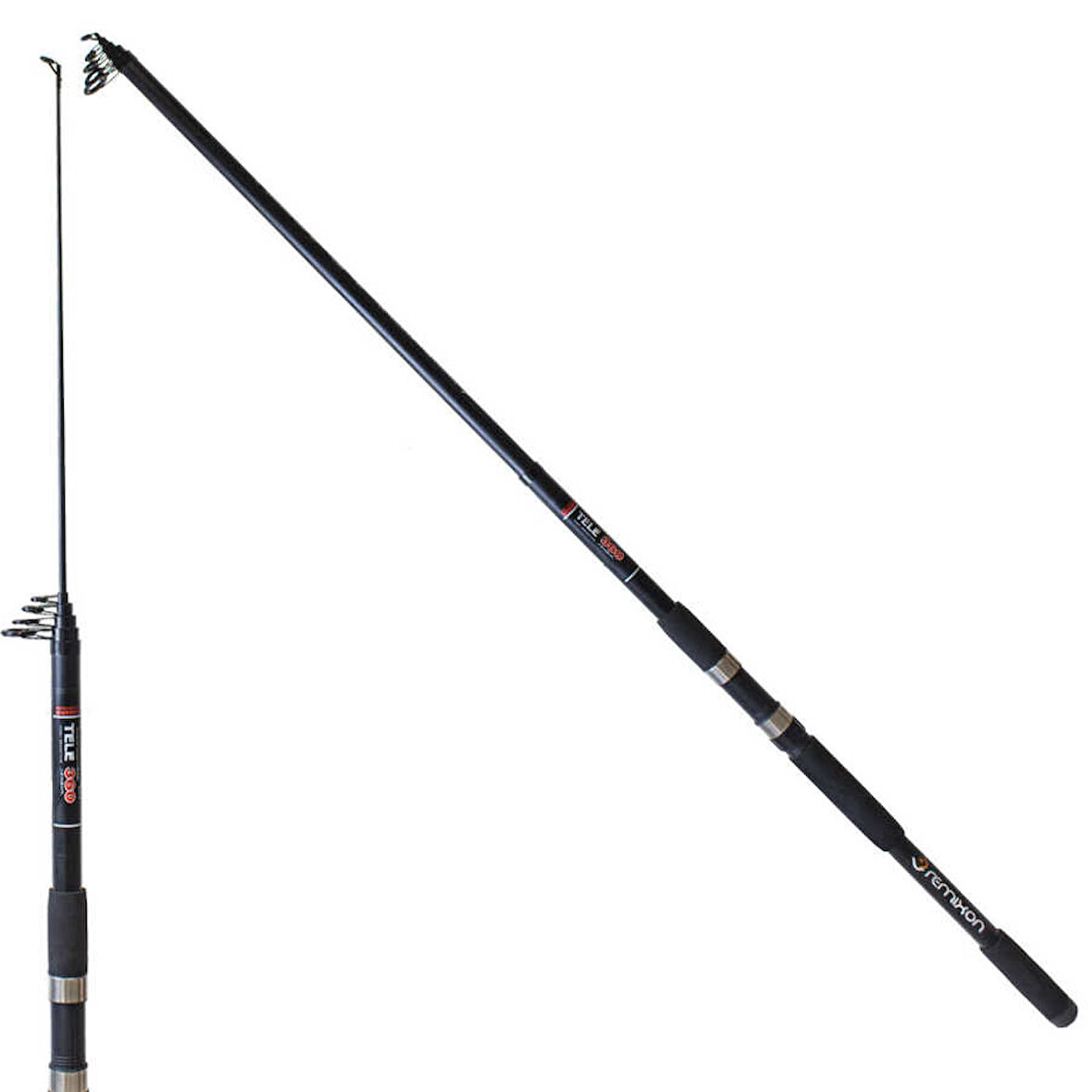 Remixon Apache 3.90m, 250gr Tele Kamış, Matt Black Standart-Standart
