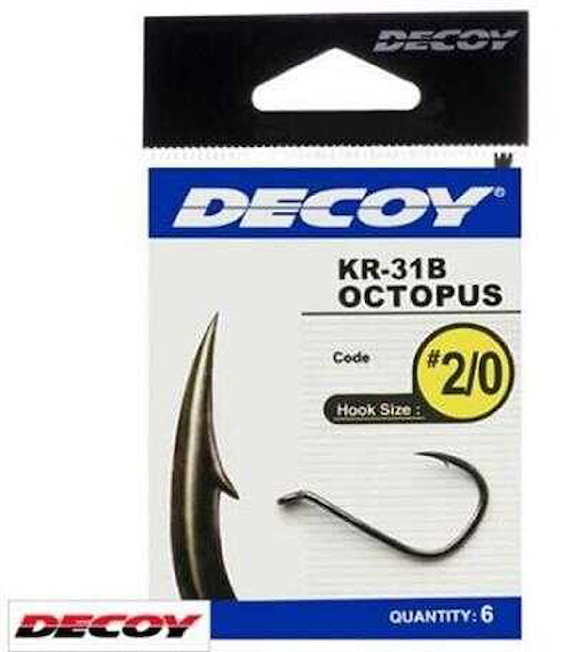 DECOY KR-31B Octopus Black Nickel Olta İğnesi 5-0 no