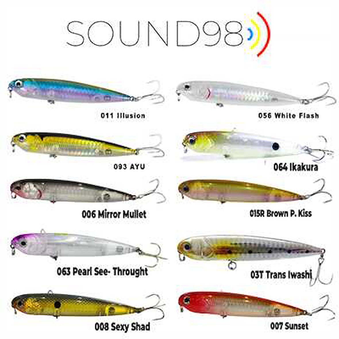 FUJIN Sound98 9,8cm 10,6gr Su Üstü Maket Balık 011 Illusion