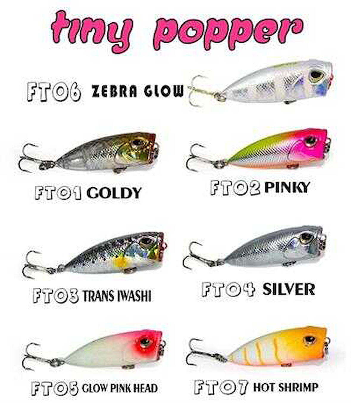 FUJIN Tiny Popper Mini LRF Popper 189 UV Karides