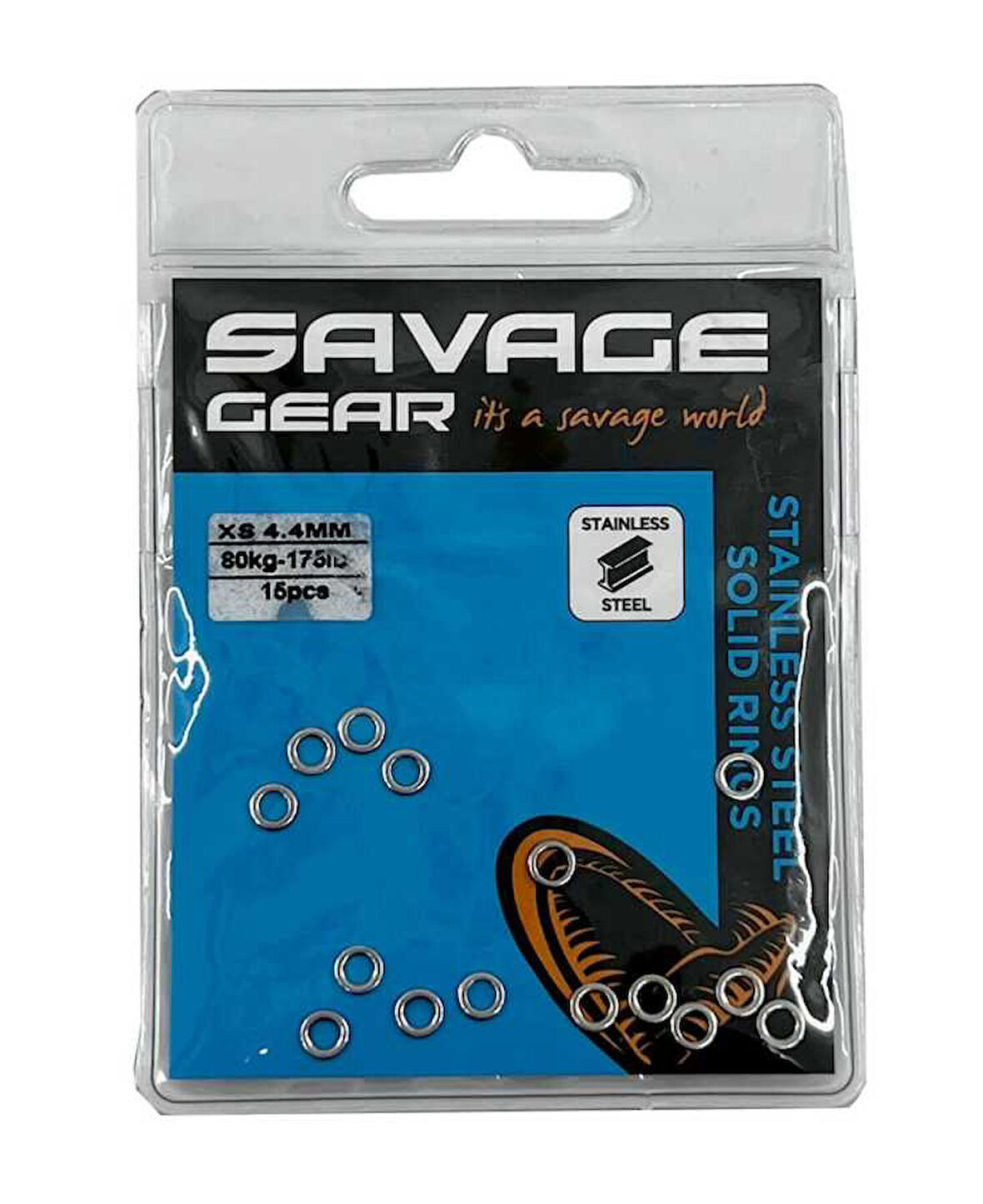 Savage Gear Solid Rings SS 15 Pcs S 260LB 120KG