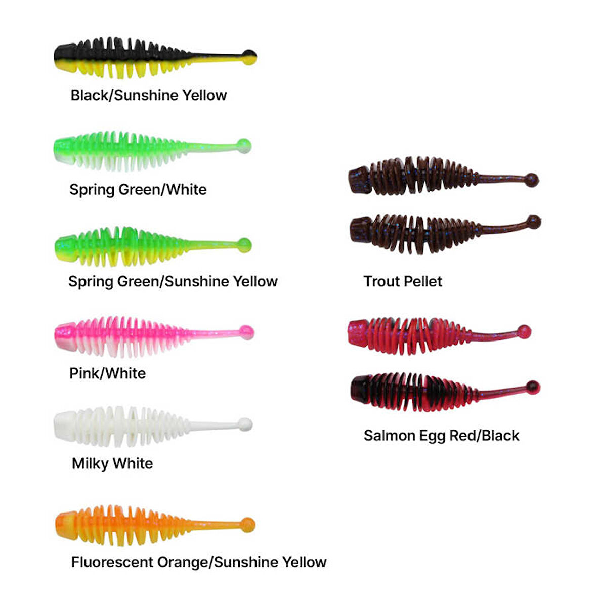 Berkley Powerbait Naiad Suni Yem SPRING GREEN - SS.YELLOW-30MM