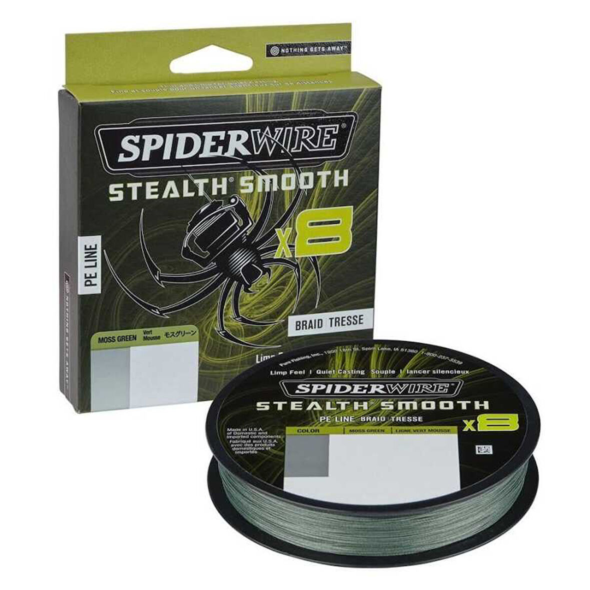 SpiderWire Stealth Smooth x8 Pe Braid 150m Moss Green Örgü İp 0.07mm