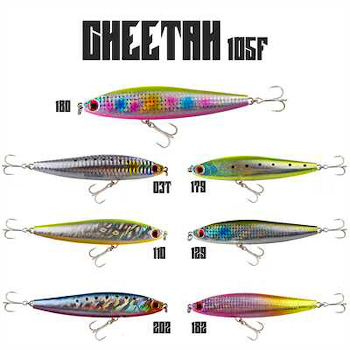 Fujin Cheetah 105F 19gr 10.5cm Maket Balık 110 Tequila Halo