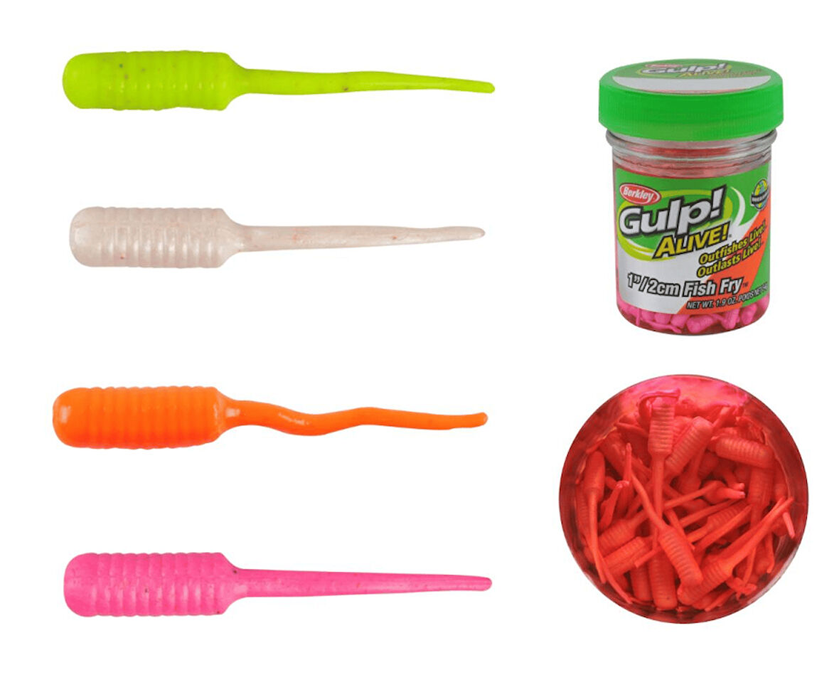 Berkley Gulp Alive Fish Fry 2cm LRF Silikonu Orange