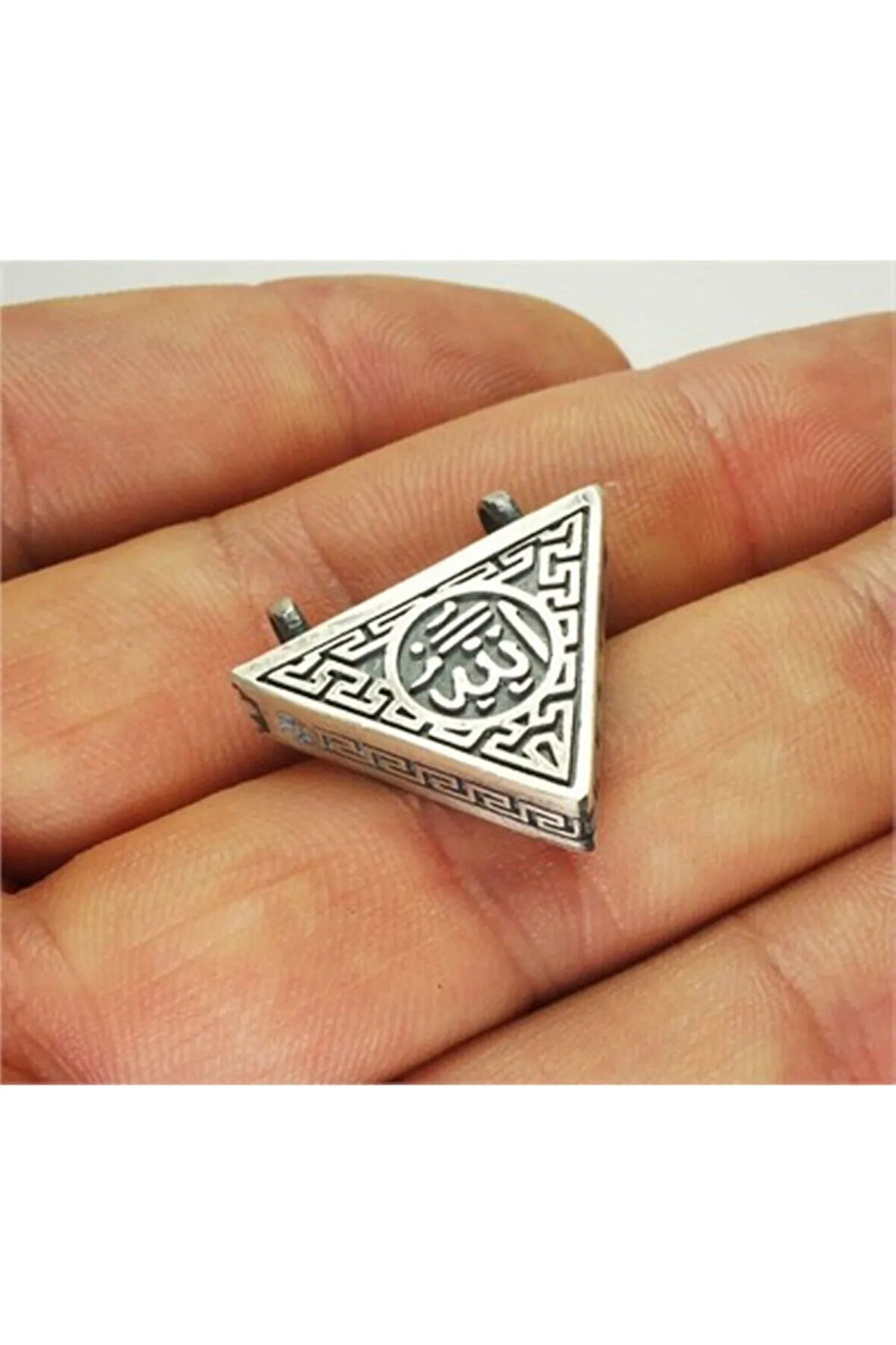 Kadın Gümüş Küçük Boy Cevşen Haznesi Kolye Ucu