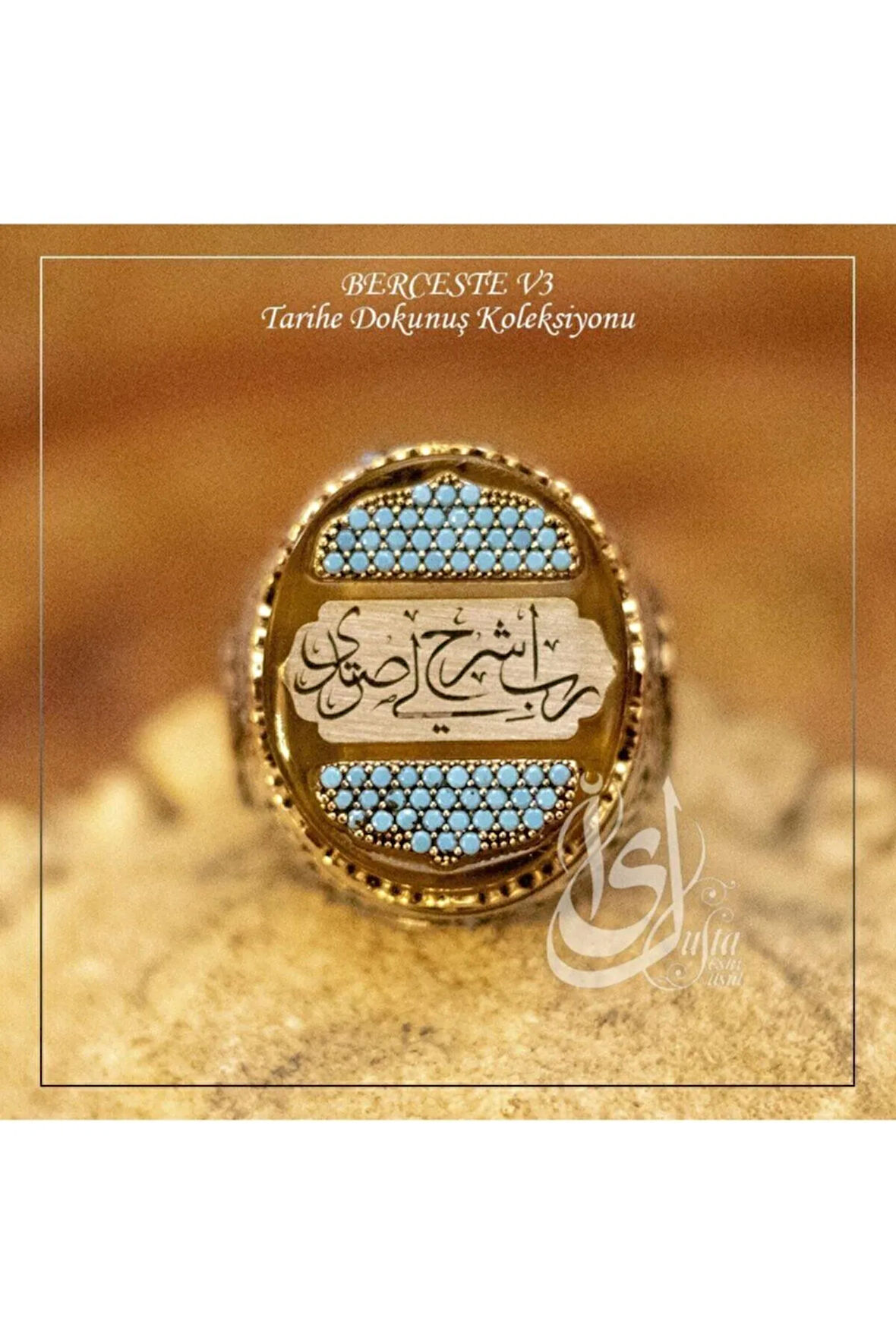 Islam Usta Tasarımı Berceste Model 3 Gümüş Erkek Yüzük