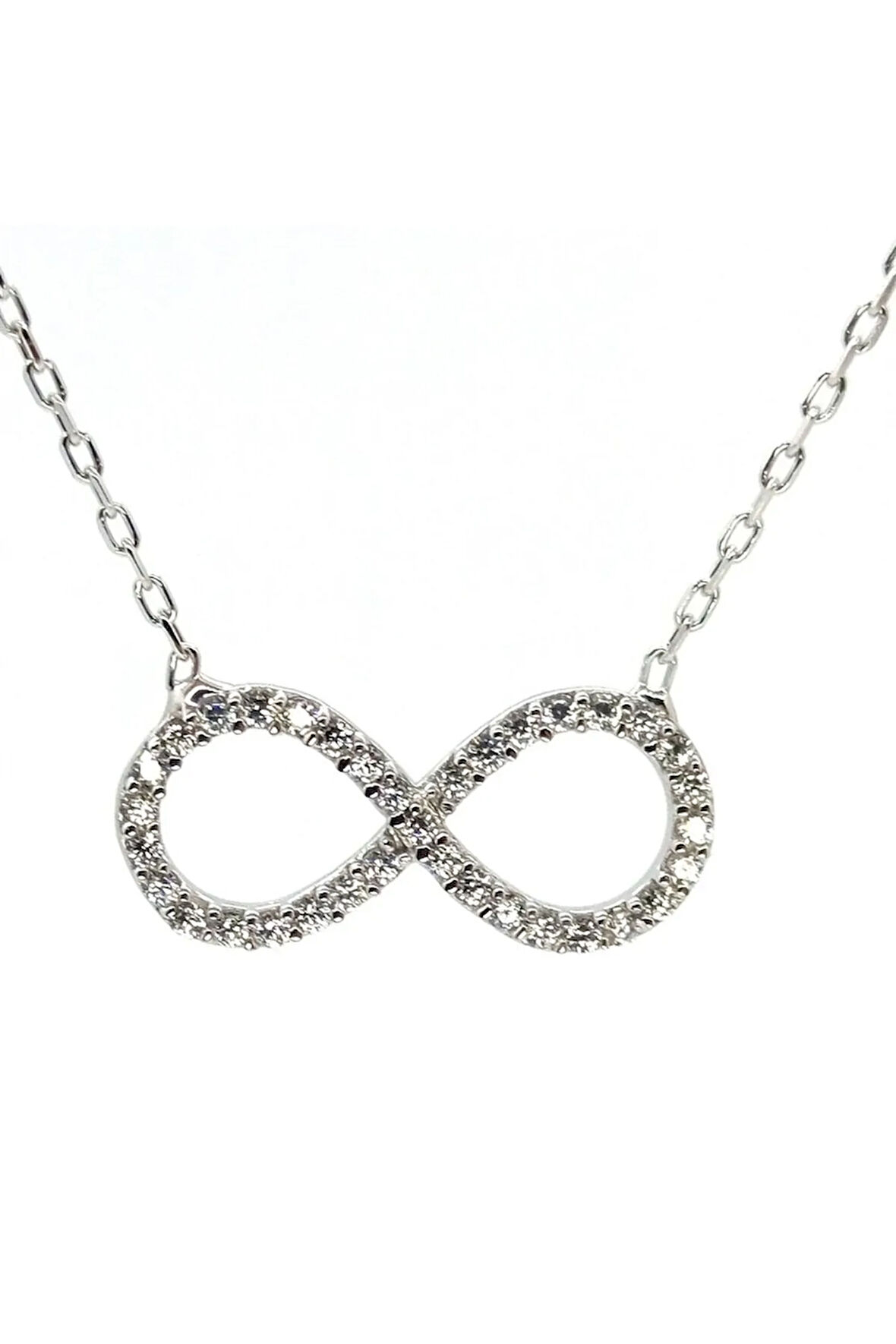 Sonsuzluk Kadın Gümüş Kolye Zincir