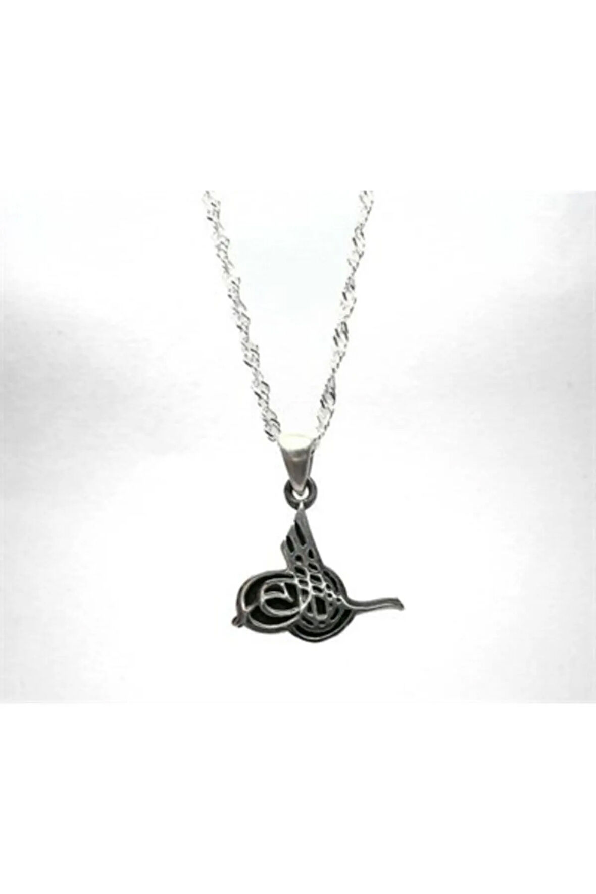 Osmanlı Tuğrası Kadın Gümüş Kolye