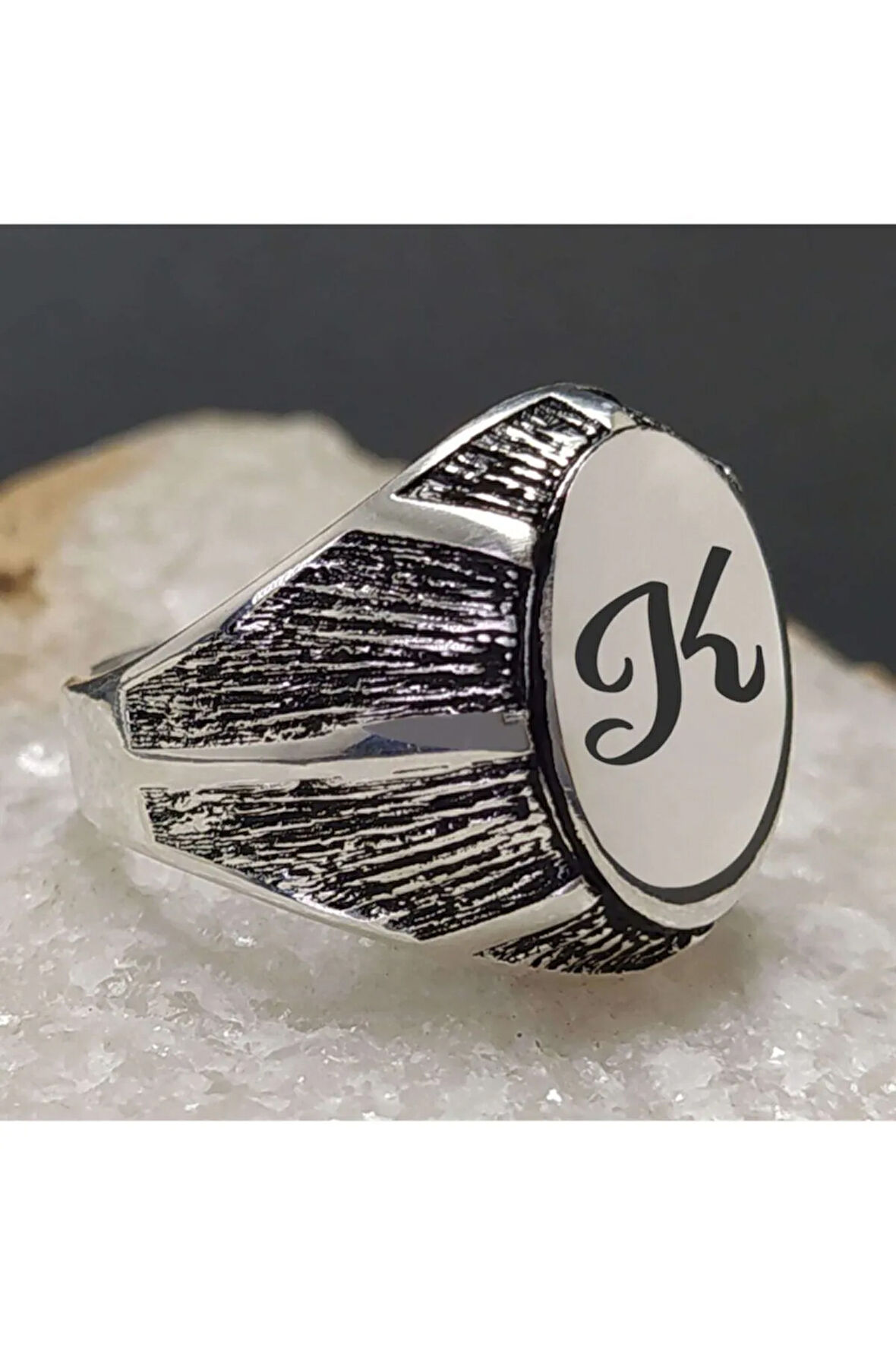 Erkek Karışık Renk Gümüş Yüzük