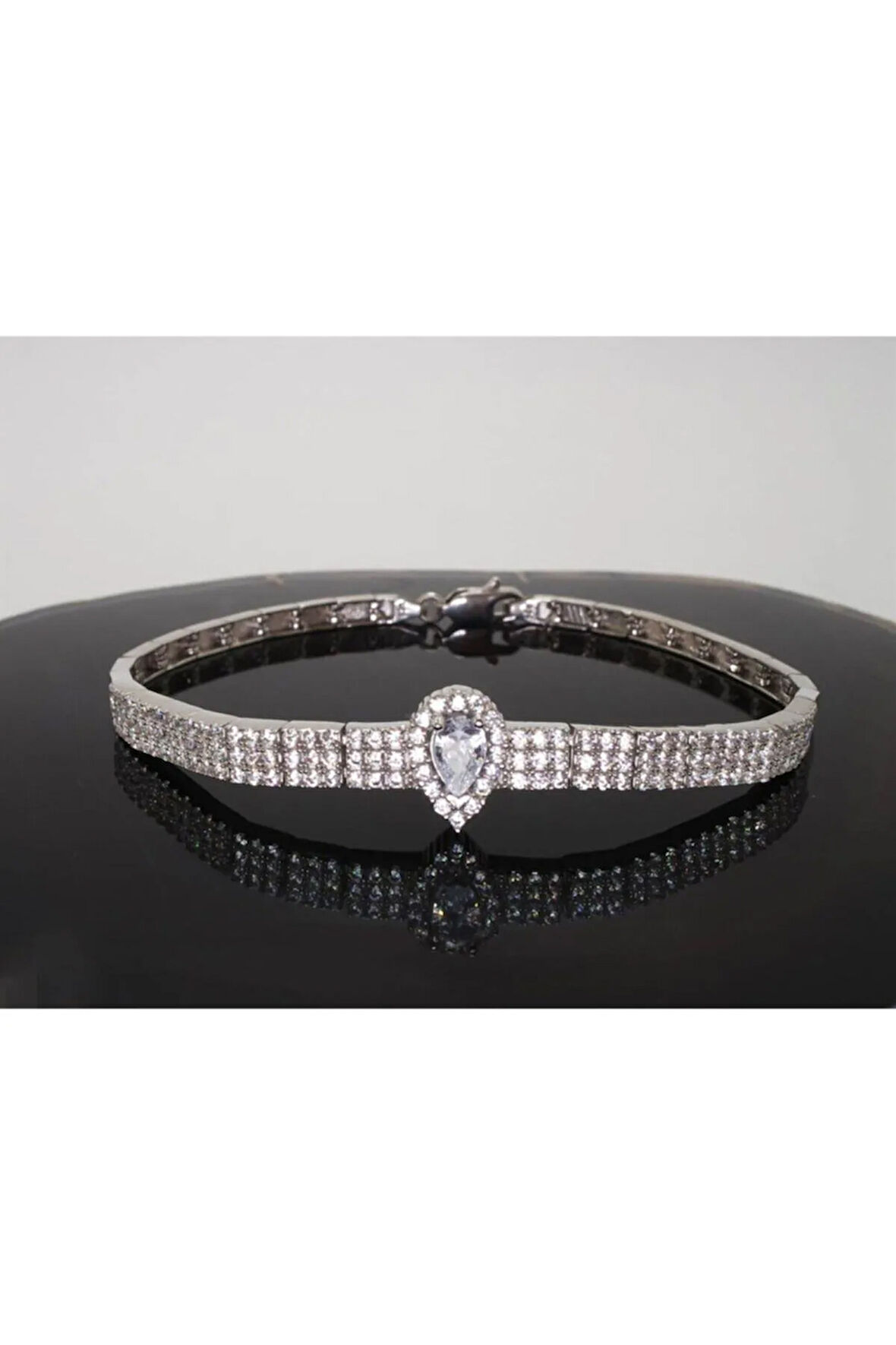 Damla Su Yolu Gümüş Bileklik