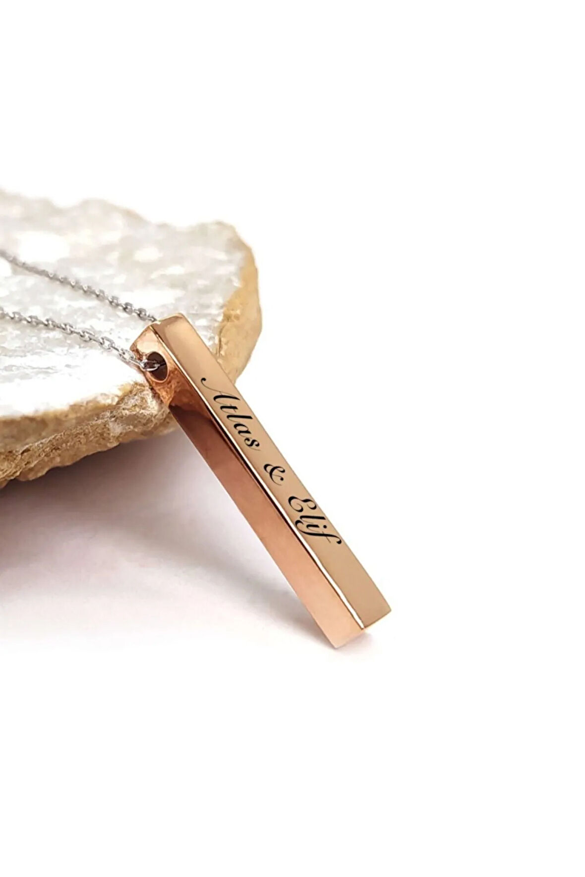 Çubuk Kolye Kadın Gümüş Kolyesi