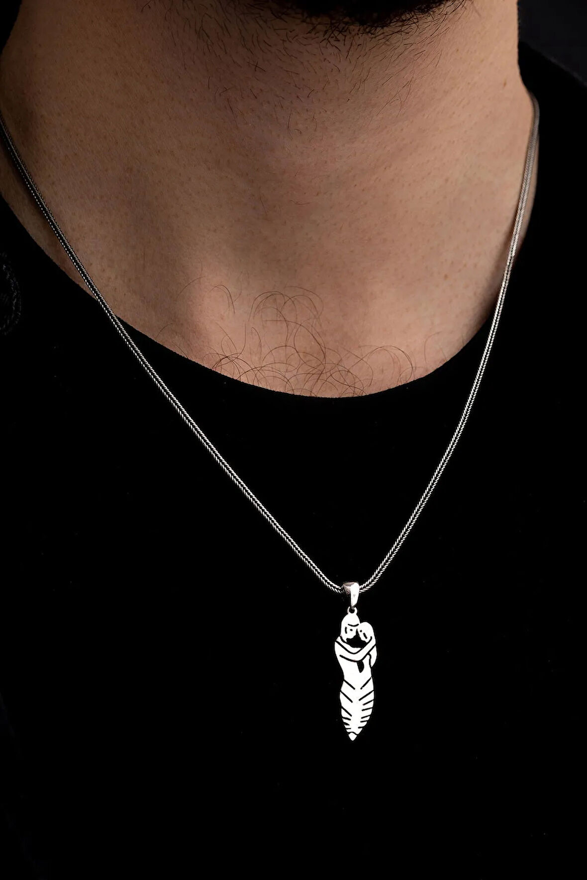 Erkek Gümüş Kolye - Söz Dizisi Kolyesi Erkek Gümüş Kolye Zincir