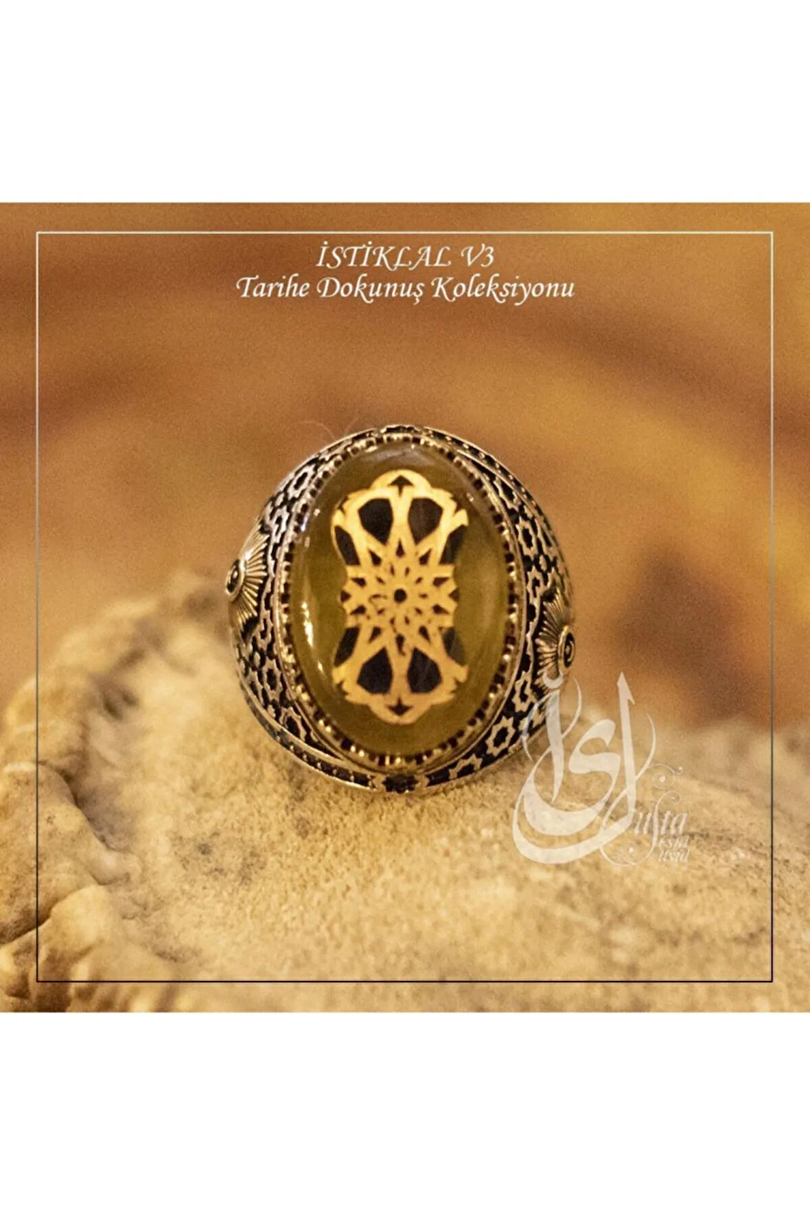 Islam Usta Tasarımı Istiklal Model 3 Gümüş Erkek Yüzük