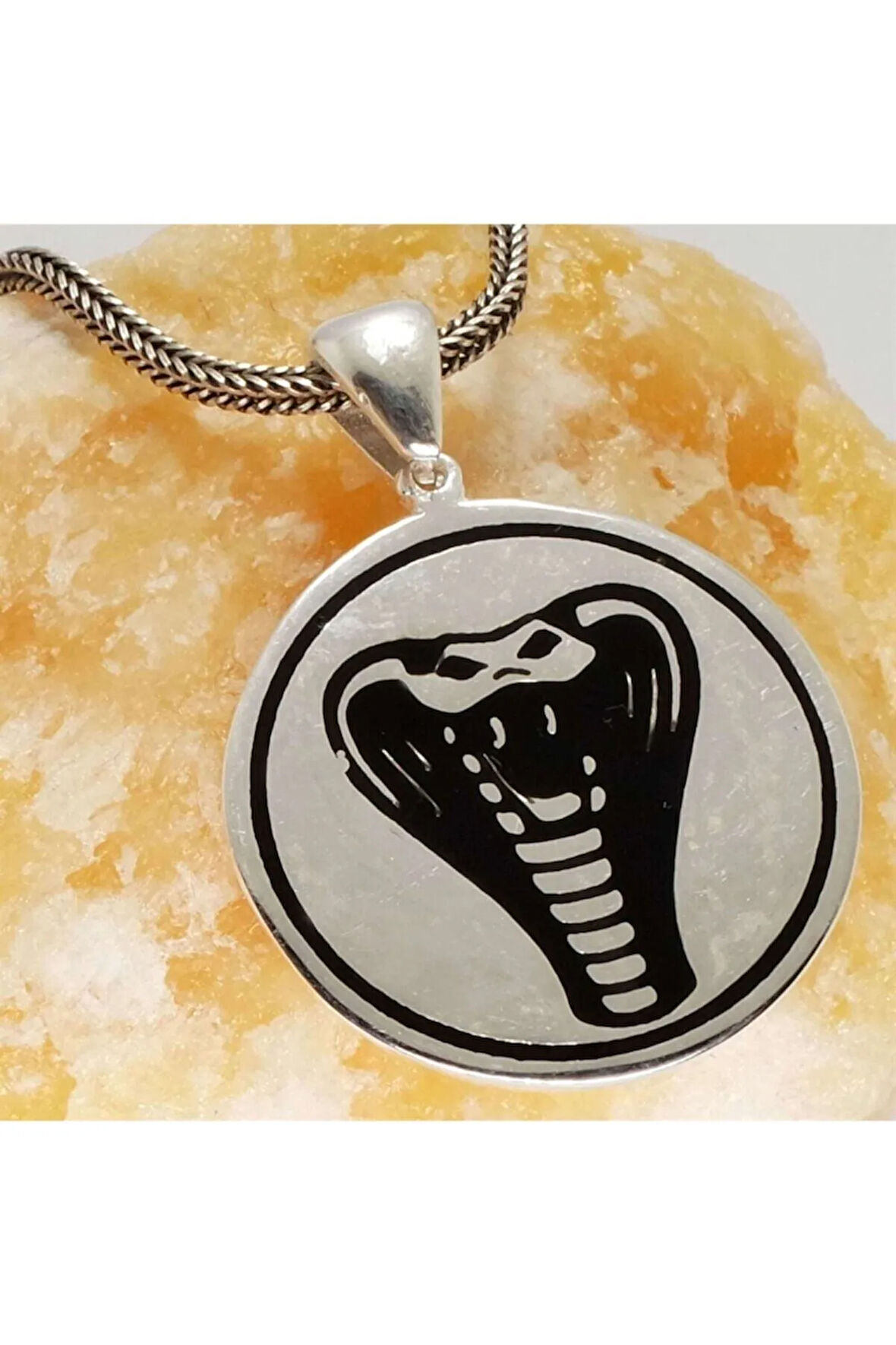 Kobra Erkek Gümüş Kolye Zincir