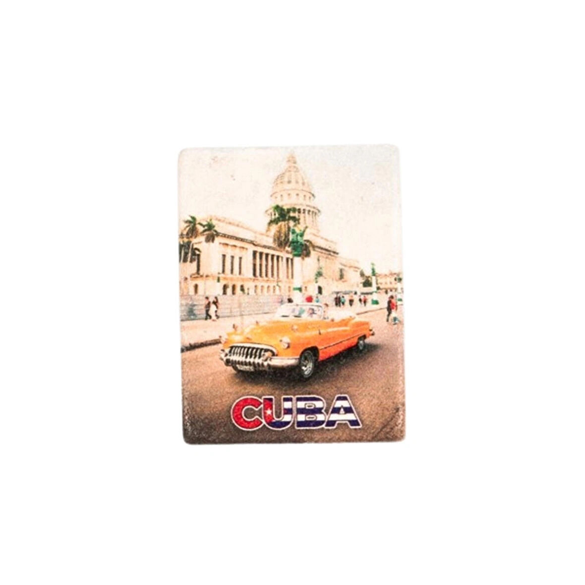 Küba Temalı Taş Magnet