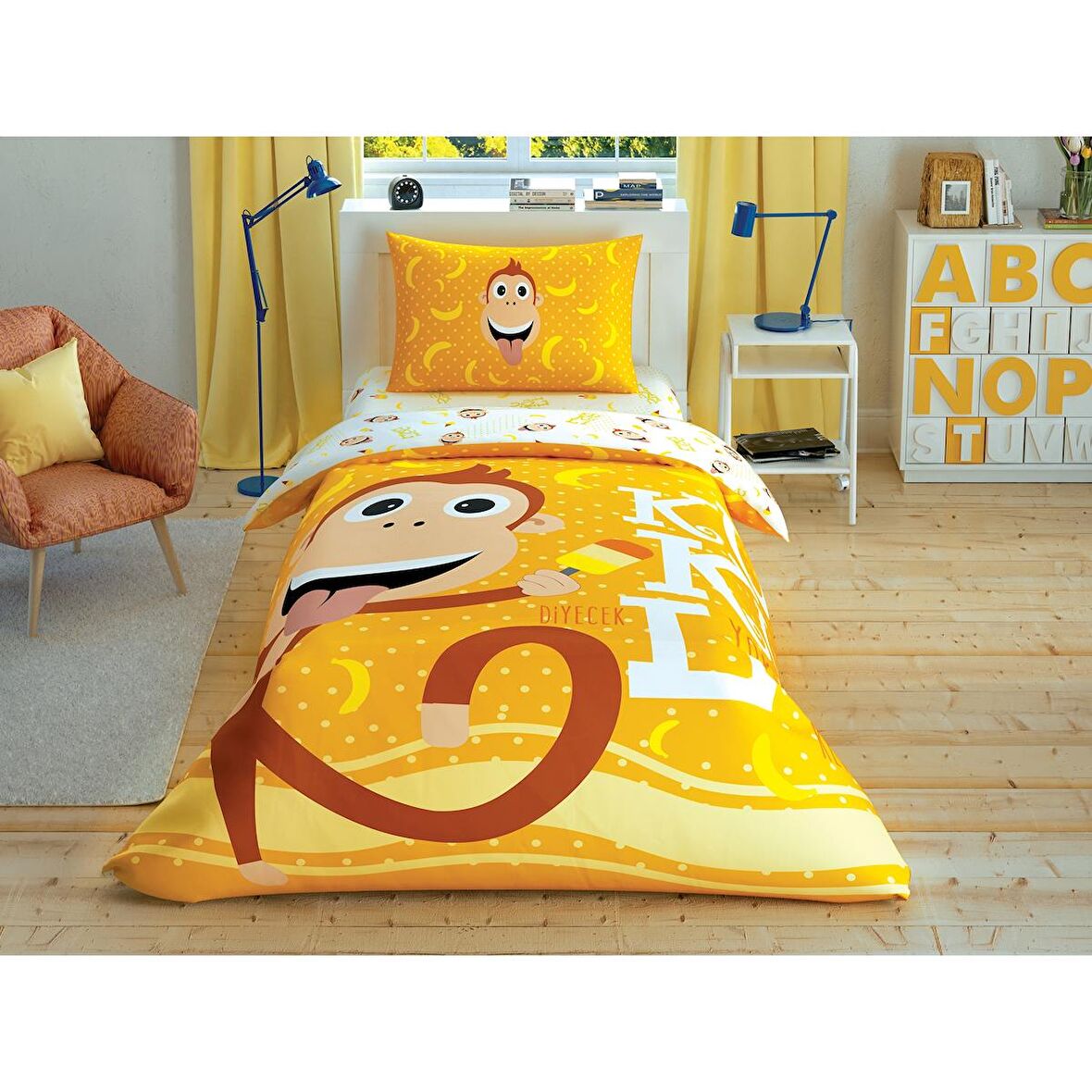Taç Kukuli Bananas Pamuk Lisanslı Nevresim Takımı