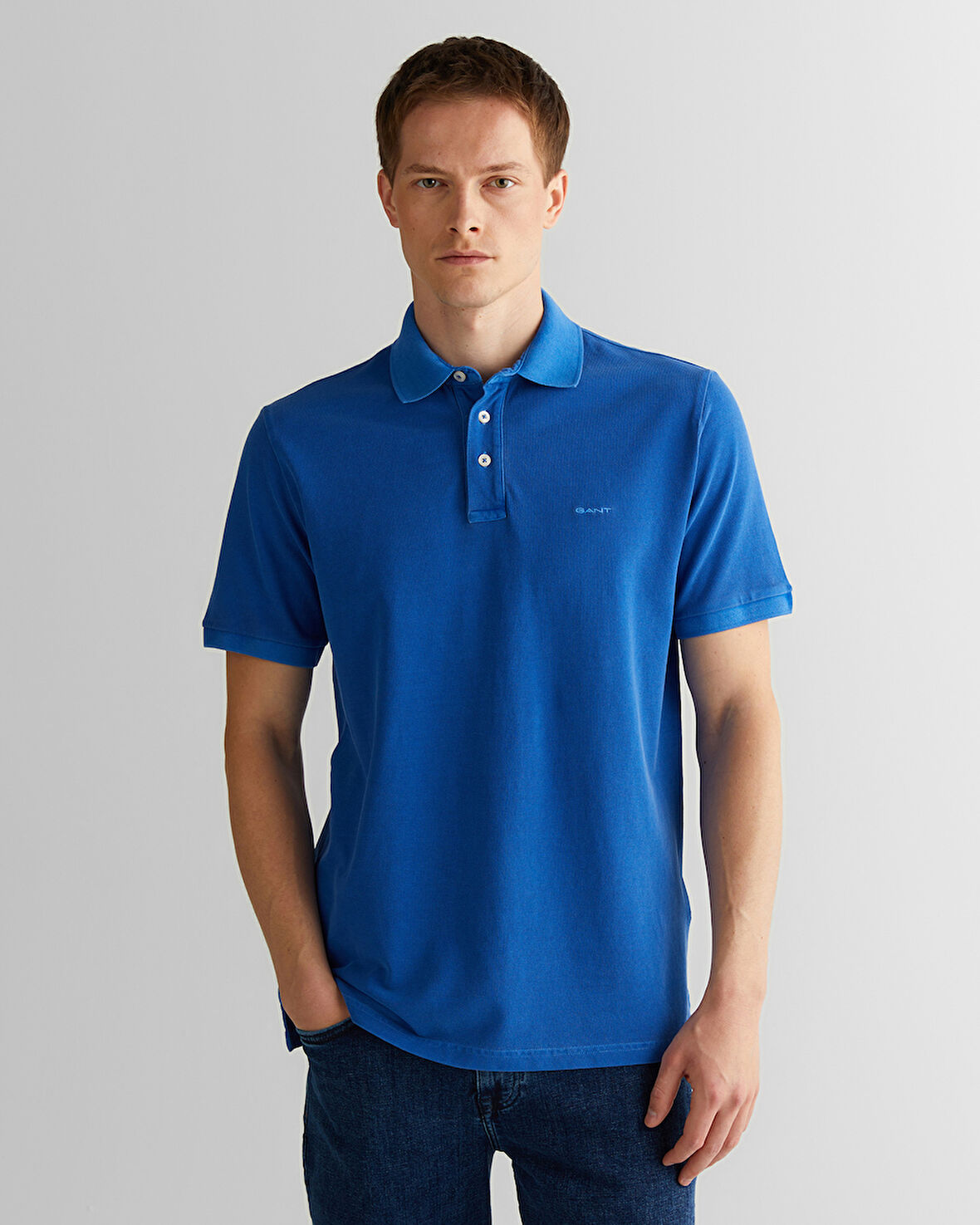 GANT Erkek Lacivert Regular Fit Polo