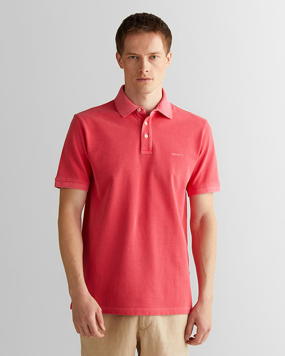 GANT Erkek Kırmızı Regular Fit Polo