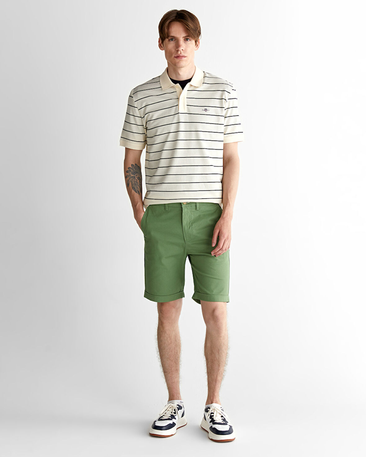 GANT Erkek Yeşil Slim Fit Şort