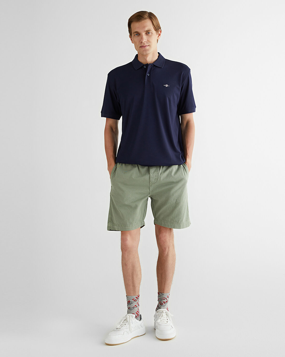 GANT Erkek Yeşil Regular Fit Şort