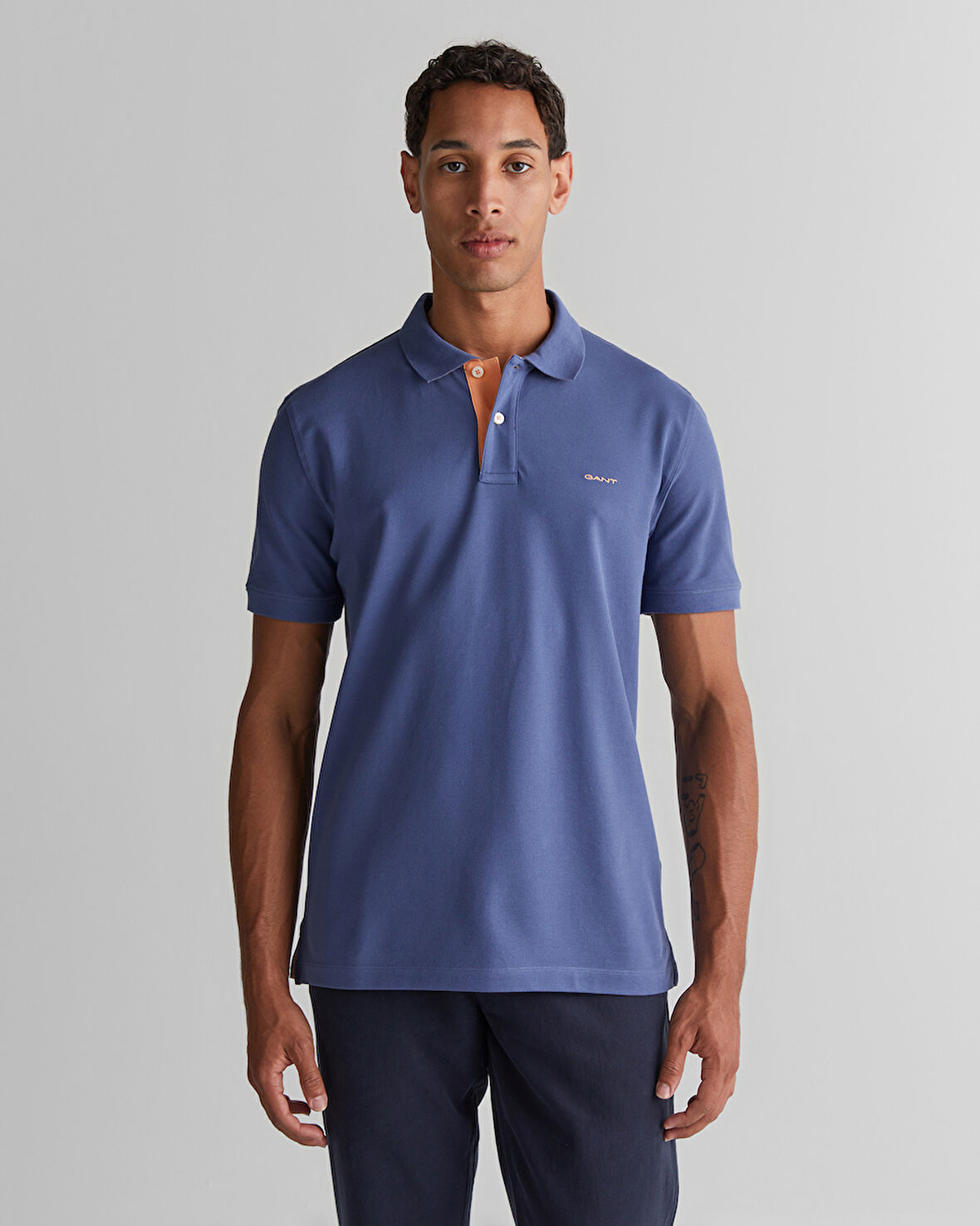 GANT Erkek Lacivert Regular Fit Polo