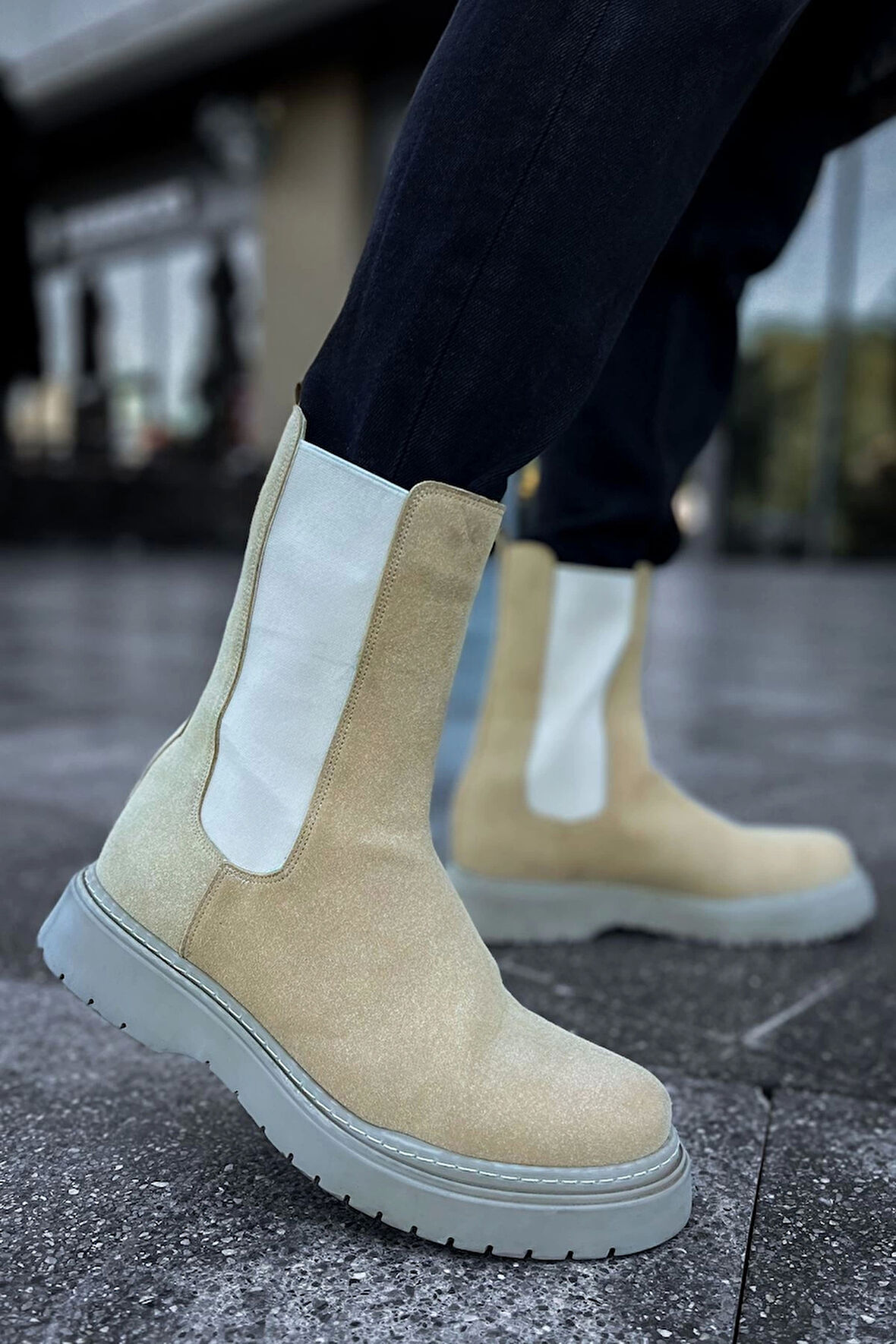 TB223 SRT Alaska Süet Erkek Bot KUM