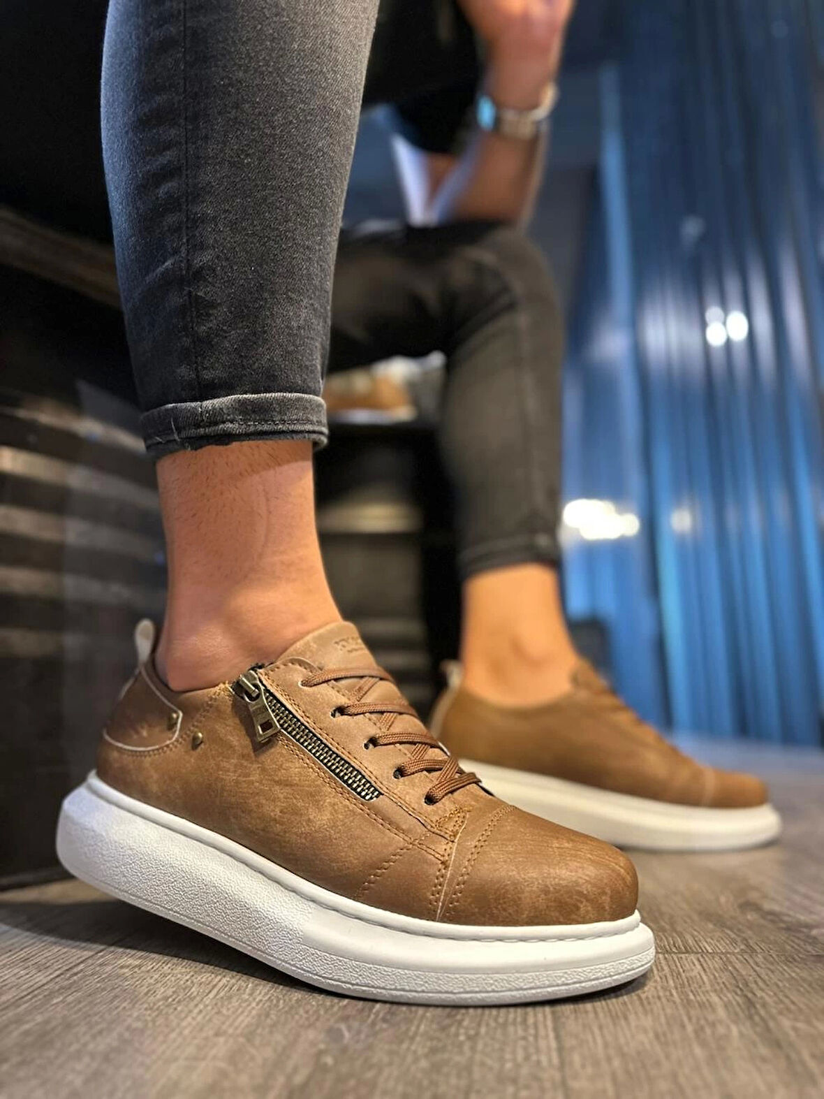 Terzi Bey Yüksek Taban Günlük Ayakkabı 555 Mat Taba