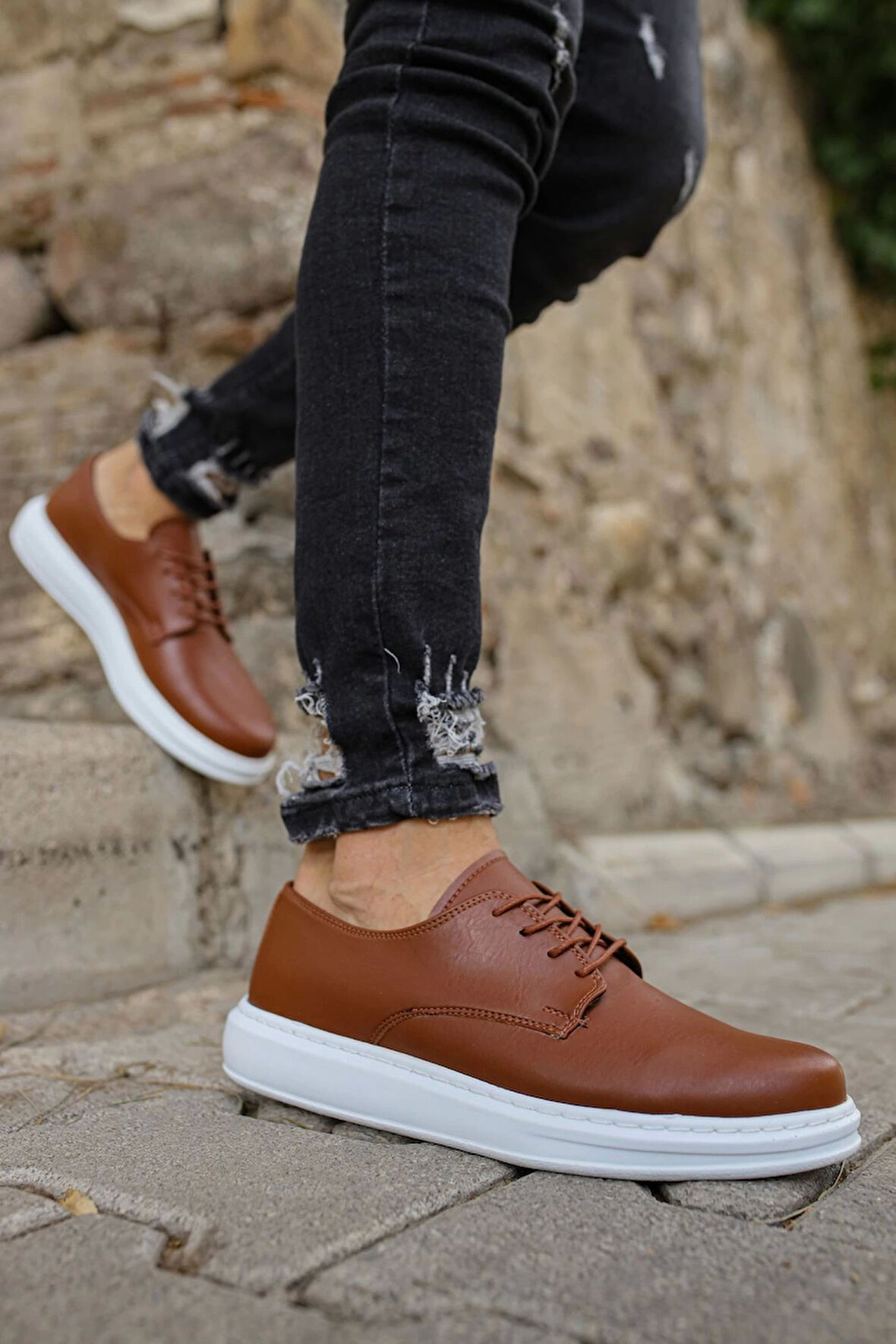 TB003 CBT Pelle Classica Erkek Ayakkabı TABA