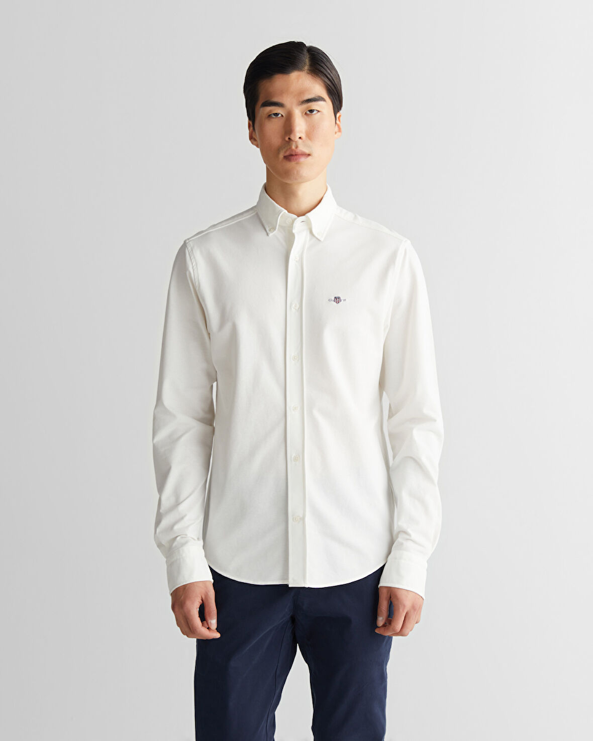 GANT Erkek Krem Regular Fit Gömlek Yaka Gömlek