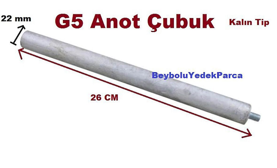ARİSTON G5 ANOT ÇUBUK KALIN TİP ANOT ÇUBUĞU