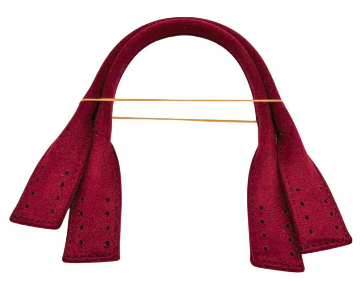 Angel Çanta Aksesuar Pelikan Model Kısa Çanta Sapı Nubuk Bordo Renk