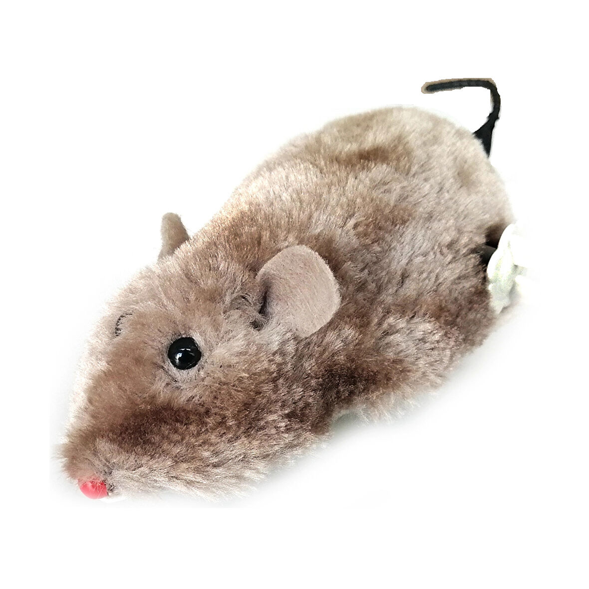 Markapet Kurmalı Hareketli Tekerlekli Fare 12 cm Gri