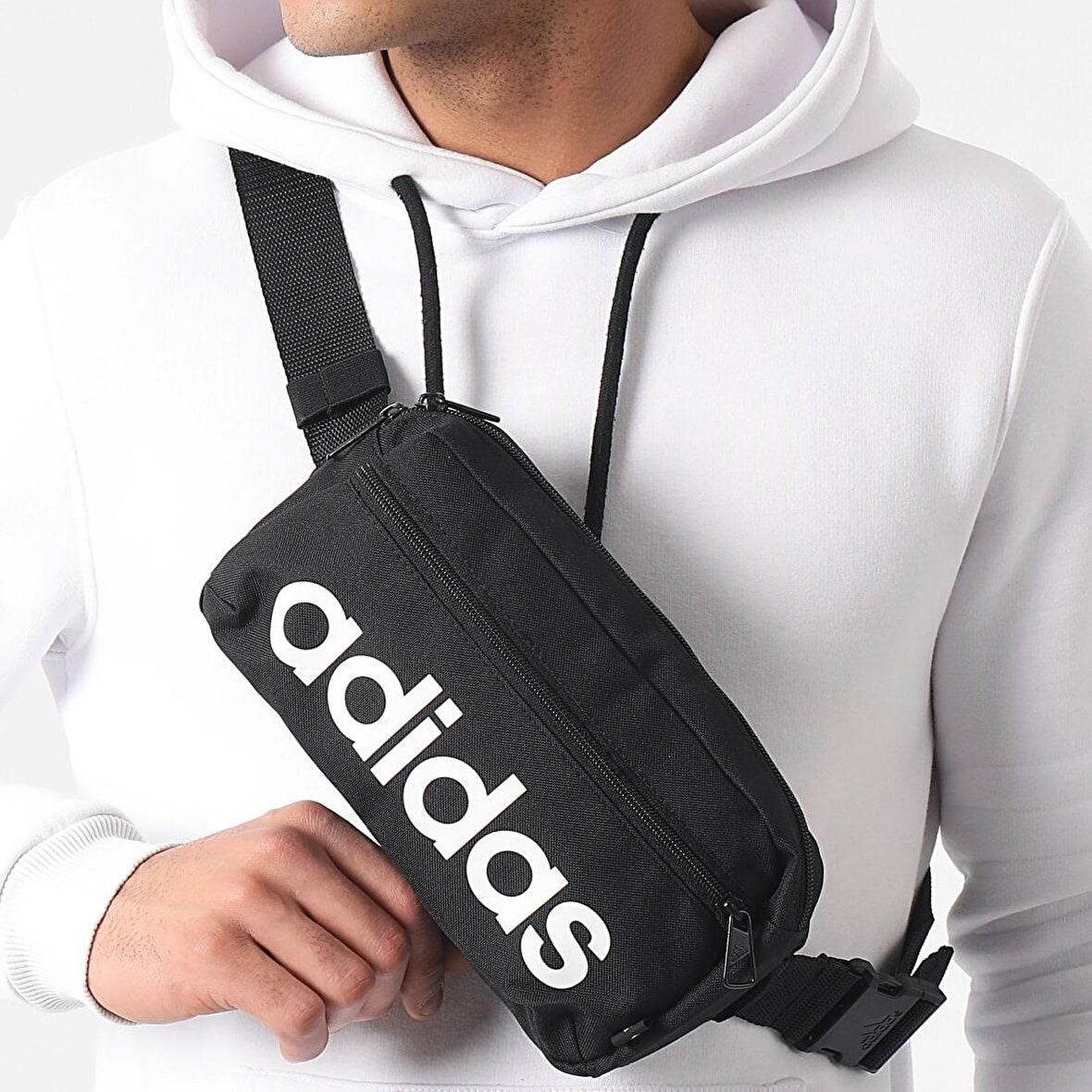 Adidas GN1937 LINEAR BUM BAG EL ÇANTASI 13X25CM - SİYAH_NS