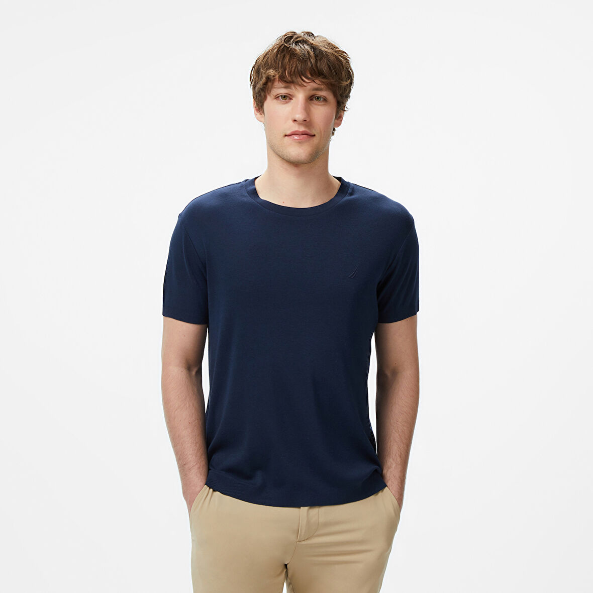 Nautica Erkek Lacivert Regular Fit T-Shirt