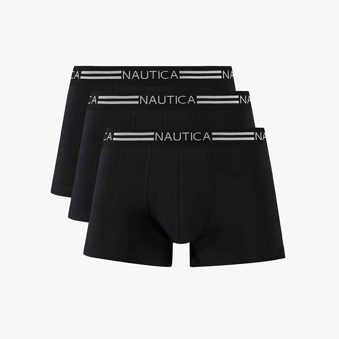 Nautica Erkek Siyah Standart Fit 3'lü Boxer