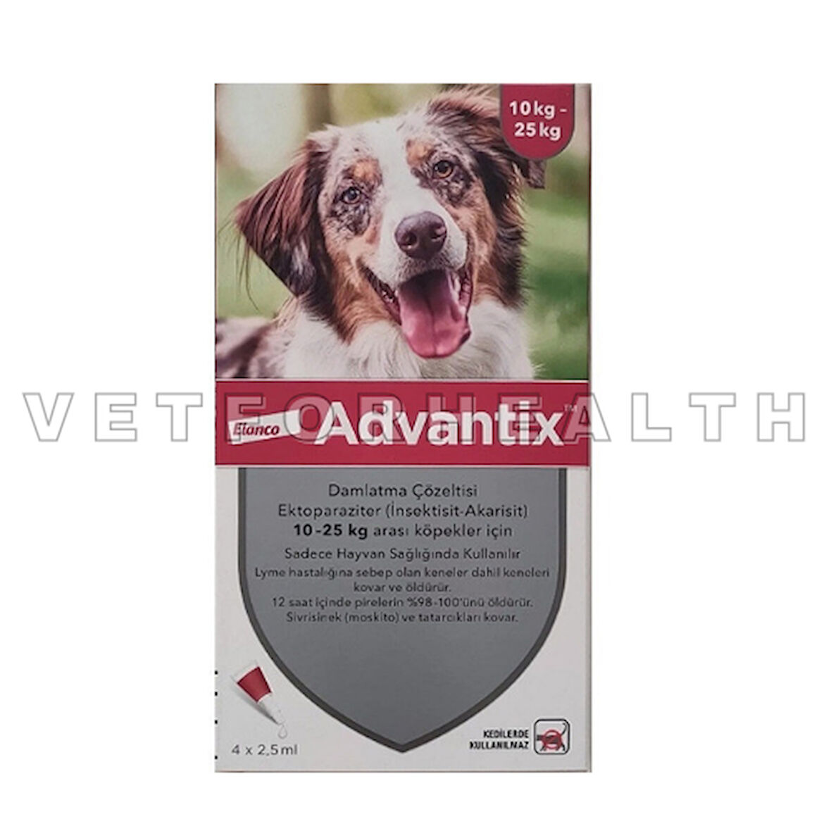 Elanco Advantix 10-25Kg Köpekler Için Damla 4 pipet SKT:2027