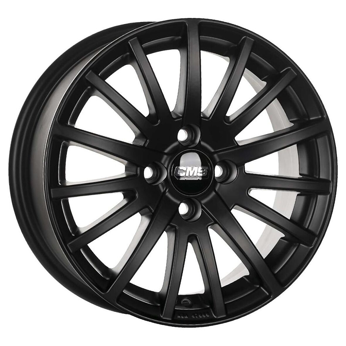 CMS-465-02 6.5x15"- 4x100 ET35 67.2 Complete Matt black Jant (4 Adet)