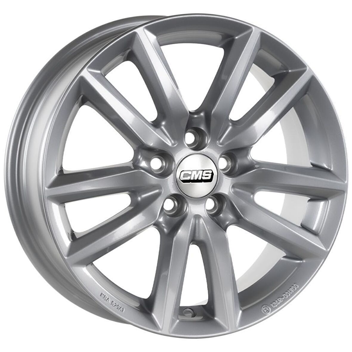 CMS-1275-01 6.0x16"-5x100 ET47 57.1 Racing Silver Jant (4 Adet)