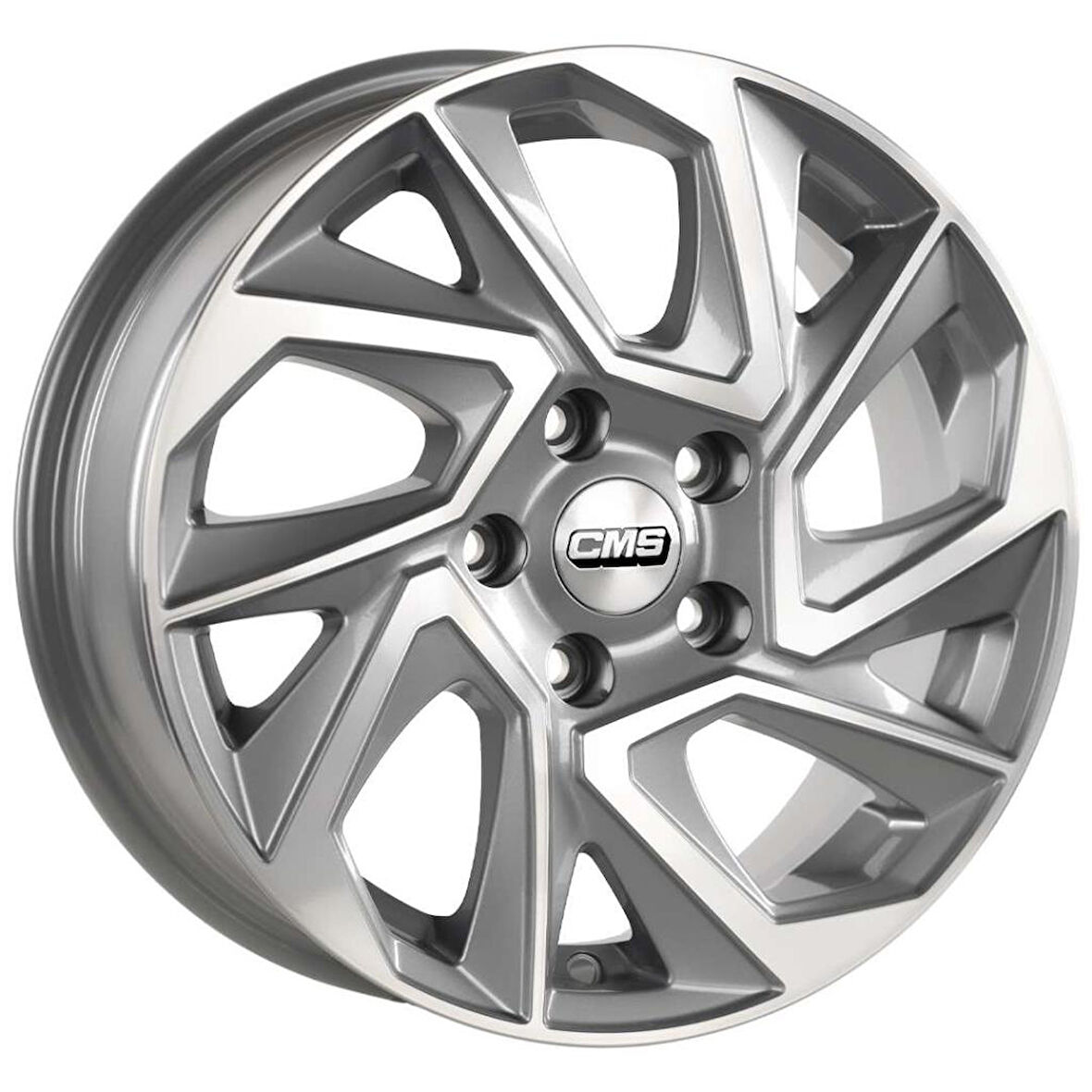 CMS-979-05 6.5x15"-4x108 ET38 67.2 Diamond Racing Silver Jant (4 Adet)