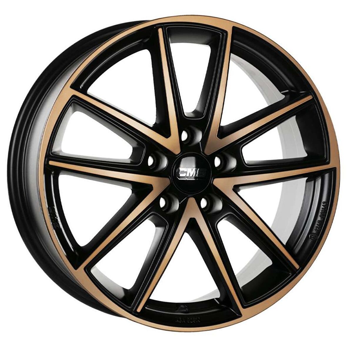 CMS-1185-06 7.0x17"-5x112 ET45 57.1 Diamond Black Gloss Jant (4 Adet)