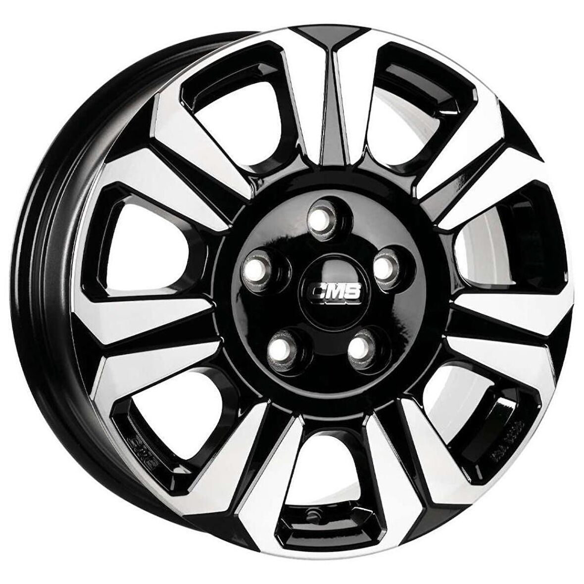 CMS-1469-05 6.5x17"-6x160 ET62 84.1 Diamond Black Gloss Jant (4 Adet)