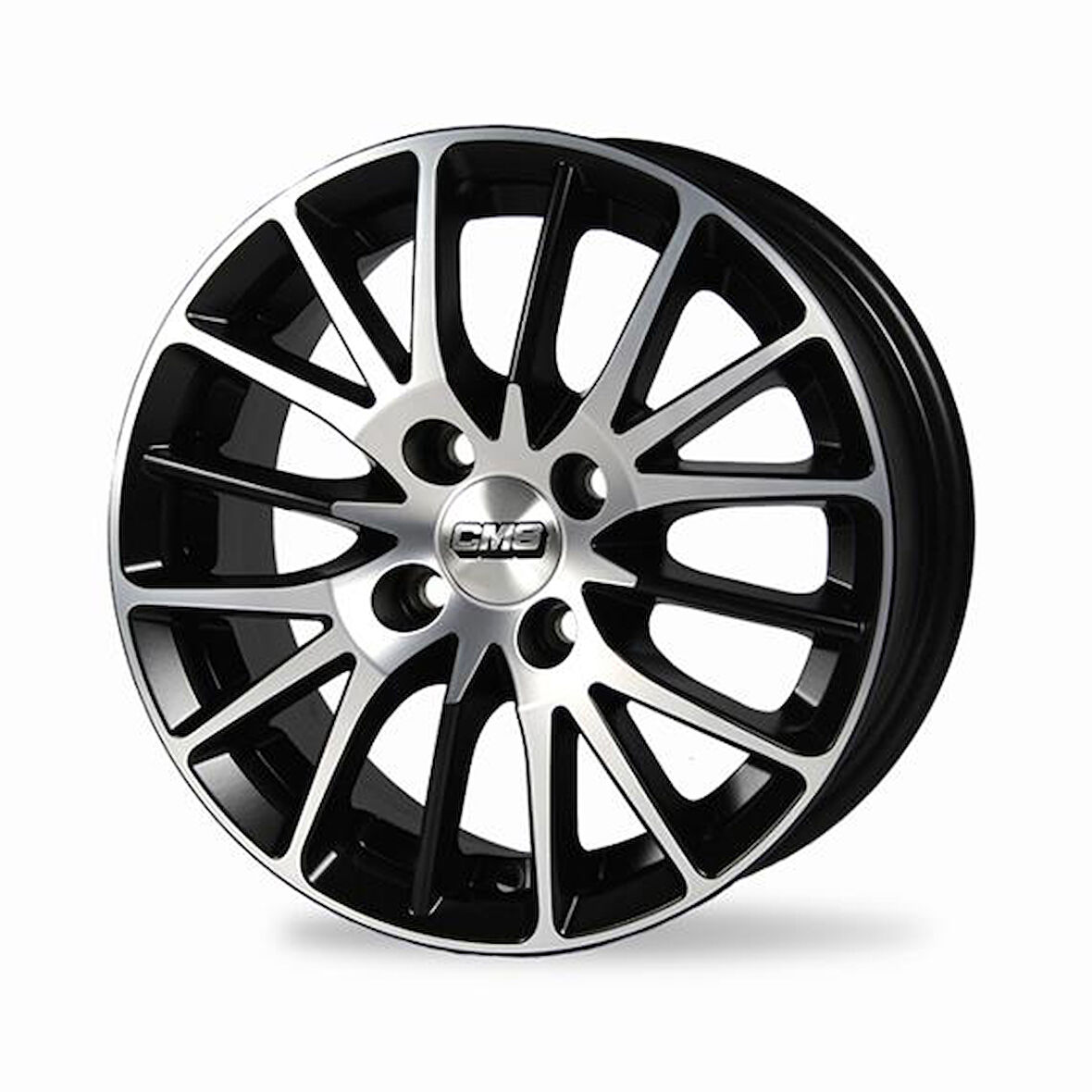 CMS-456-07 6.0x14" -4x108 ET35 63.4 Diamond Matt Black Jant (4 Adet)
