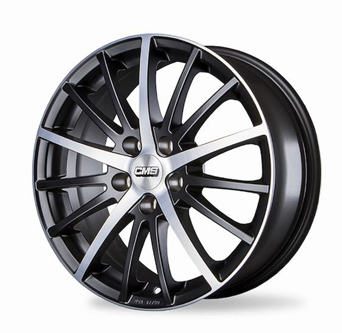 CMS-465-31 6.5x15" -4x100 ET43 67.2 Diamond Matt Black Jant (4 Adet)