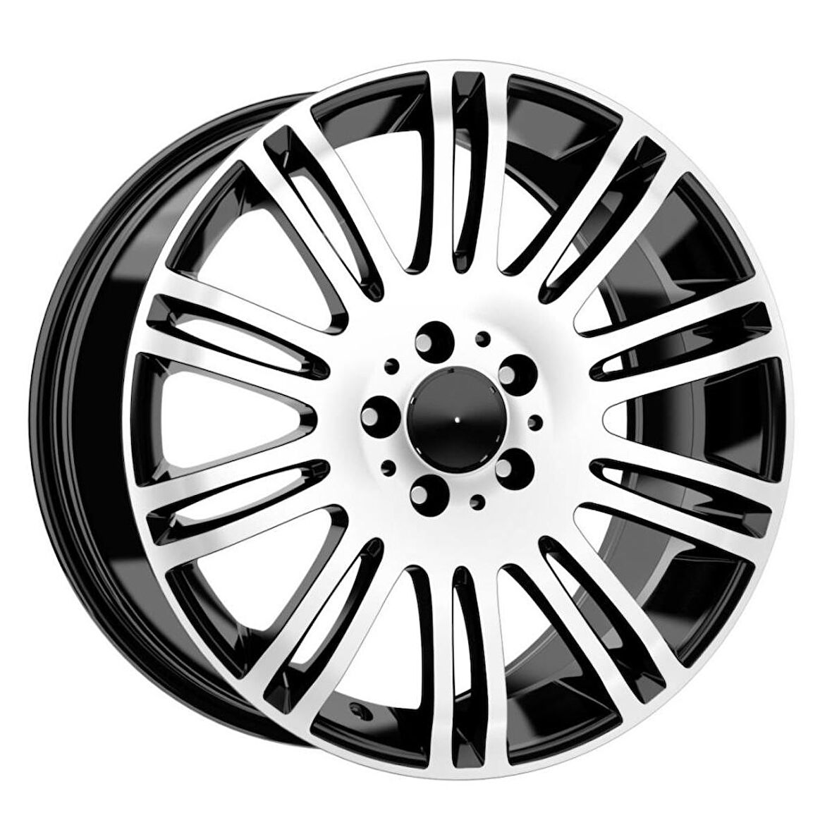 EMR-DY328-06 9.0x18"-5x112 ET39 66.6 Black Diamond Jant (4 Adet)