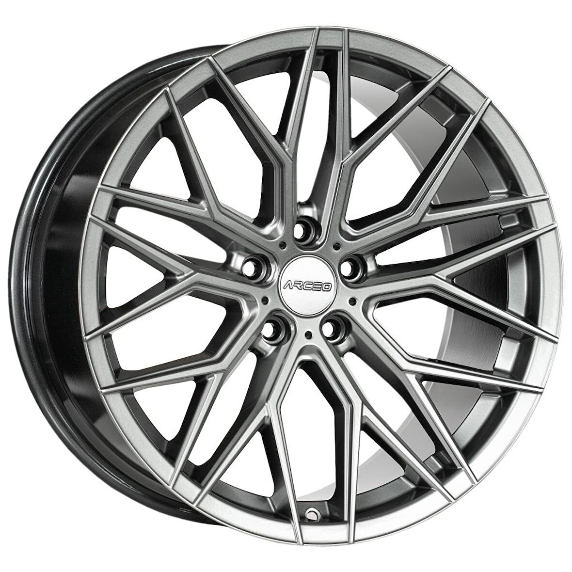 ARC-G6941-05 9.0x21" -5x108 ET35 73.1 Silver Diamond VALENCIA Jant (4 Adet)