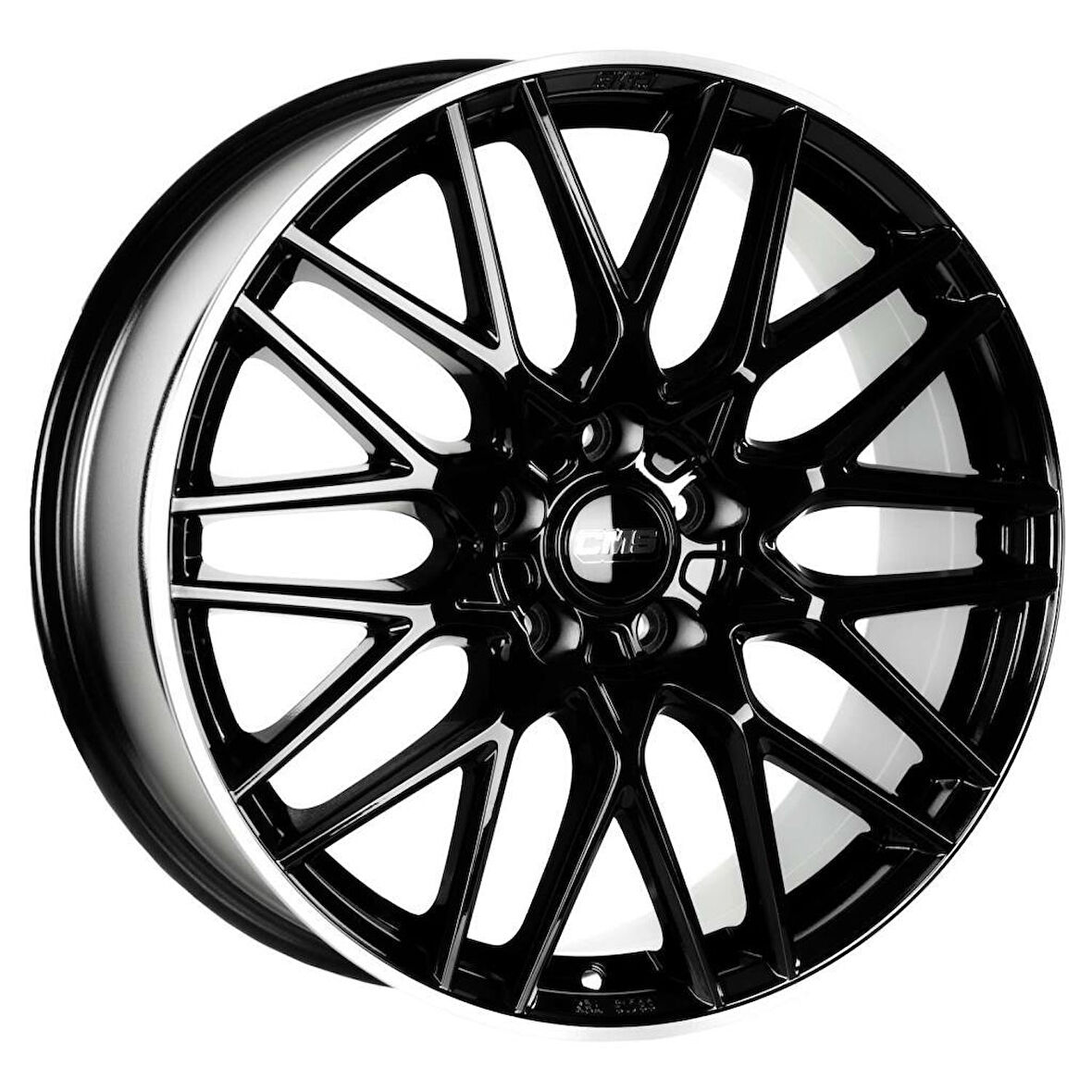 CMS-1062-19 7.0x17" -4x100 ET38 67.2 Diamond Rim Black Gloss Jant (4 Adet)