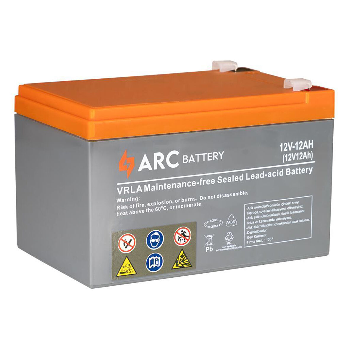 AKUARC 6/12 AH AGM  ARC BATTERY 