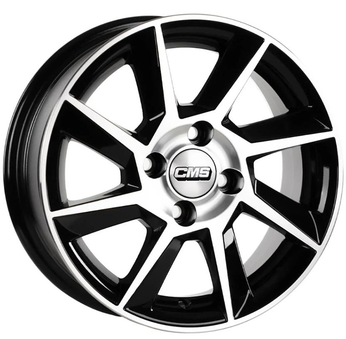 CMS-831-06 6.0x14" -4x108 ET35 65.1 Diamond Black Gloss Jant (4 Adet)