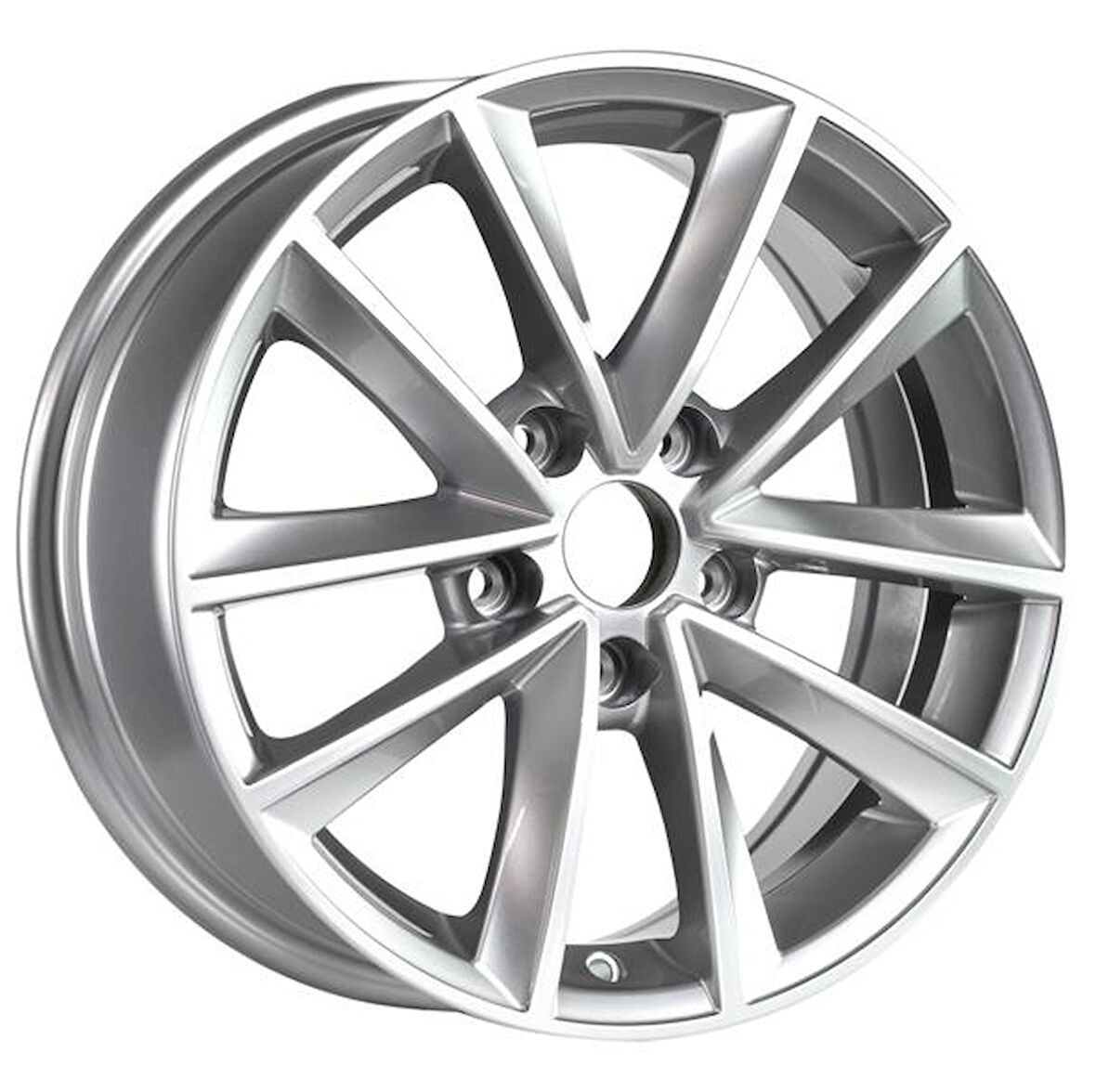EMR-S1009-02 7.0x16" -5x114.3 ET35 66.1 Silver Gloss Jant (4 Adet)